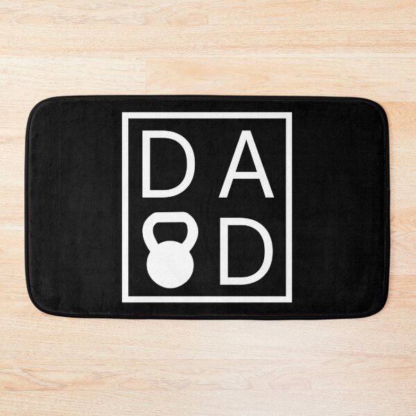Item preview, Dad Love - Kettlebell I Love Dad  - Crossfit Design in white box with kettlebell designed and sold by RXThread.