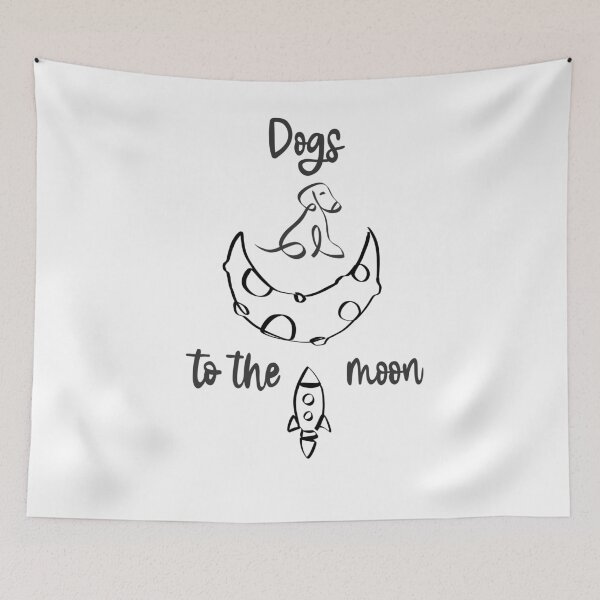 Item preview, DOGS TO THE MOON | Bullish | Trend | Rocket | Biggest fan movement designed and sold by yourtravelguide.