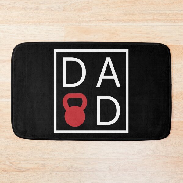 Item preview, Dad Love - Kettlebell I Love Dad  - Crossfit Design in white box with kettlebell designed and sold by RXThread.
