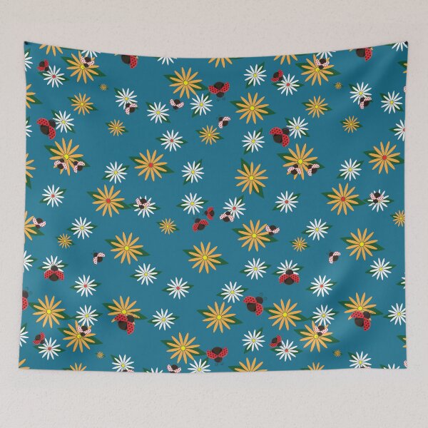Item preview, Ladybug on Orange and White Flower designed and sold by yessir1981.