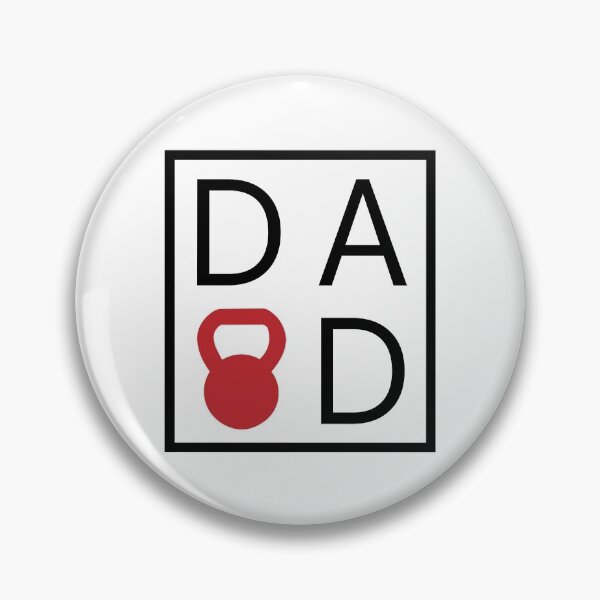 Item preview, Dad Love - Kettlebell I Love Dad  - Crossfit Design in white box with kettlebell designed and sold by RXThread.