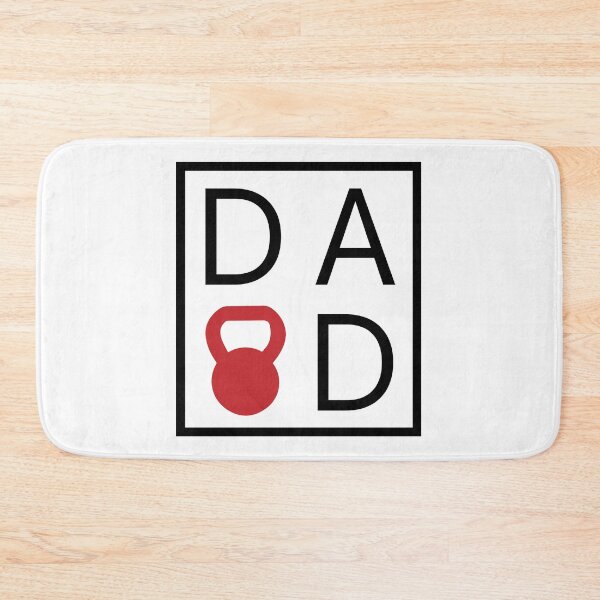 Item preview, Dad Love - Kettlebell I Love Dad  - Crossfit Design in white box with kettlebell designed and sold by RXThread.