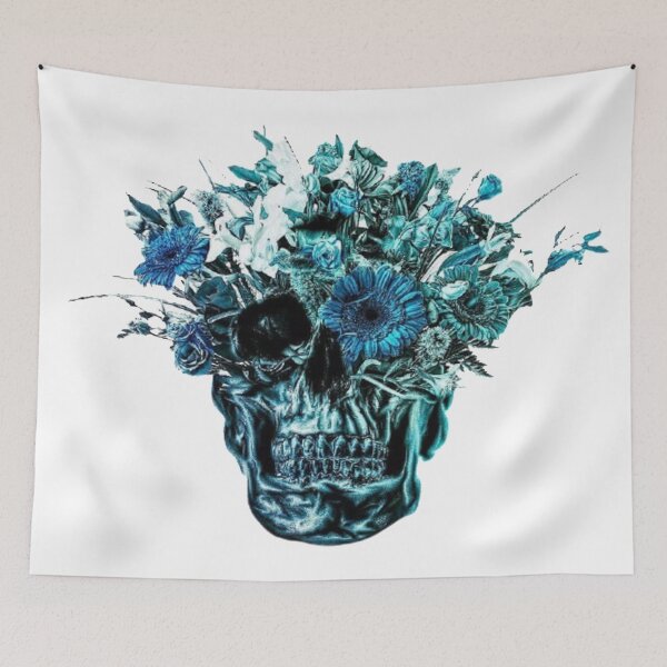 Item preview, Flower Skull designed and sold by leMagenta.
