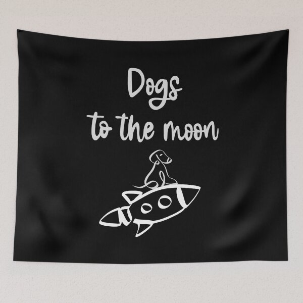 Item preview, DOGS TO THE MOON | Bullish | Trend | Rocket | Biggest fan movement designed and sold by yourtravelguide.