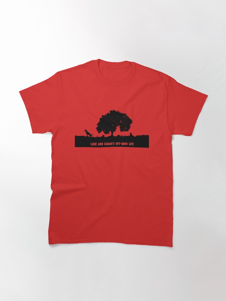 Thumbnail 3 of 7, Classic T-Shirt, Channel name on our T-shirts designed and sold by LukeandSarah.