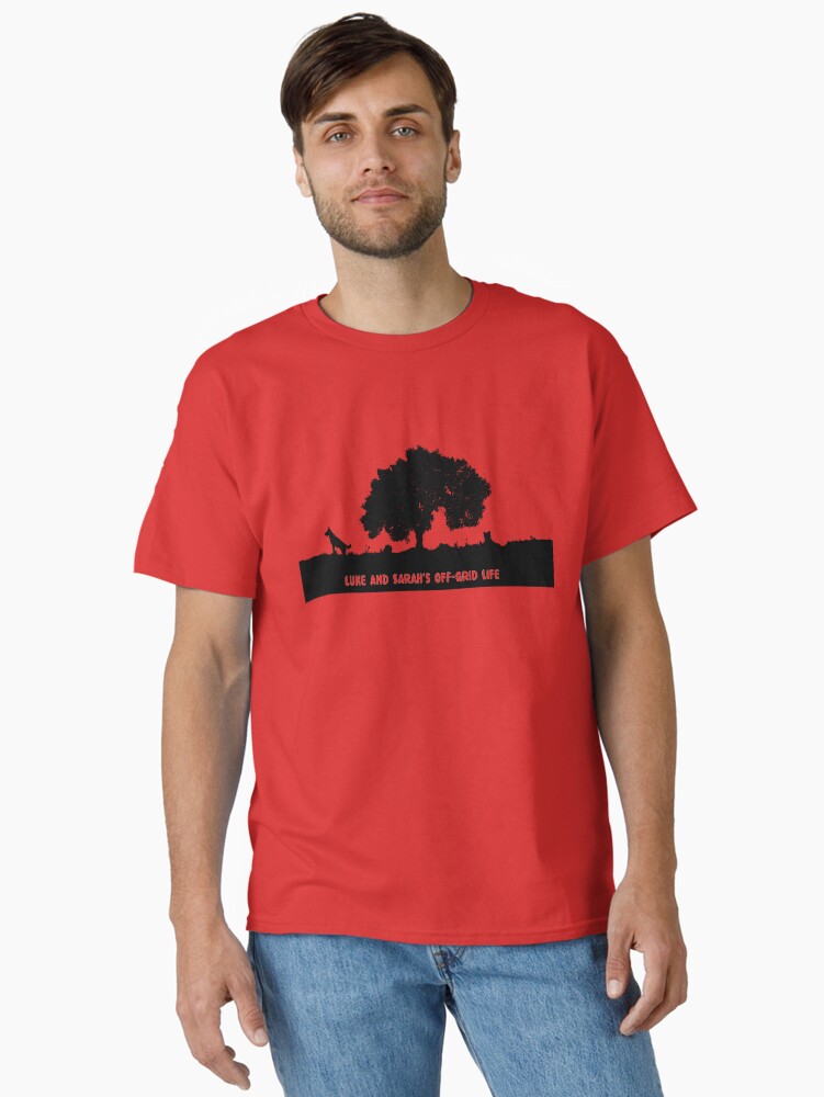 Thumbnail 1 of 7, Classic T-Shirt, Channel name on our T-shirts designed and sold by LukeandSarah.