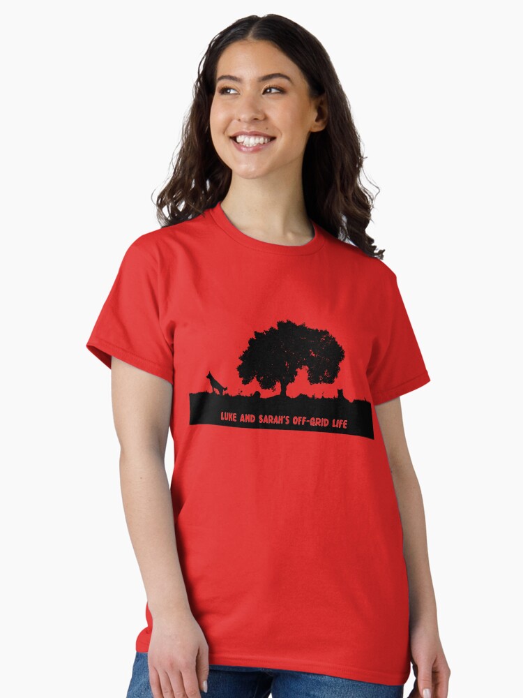Thumbnail 2 of 7, Classic T-Shirt, Channel name on our T-shirts designed and sold by LukeandSarah.