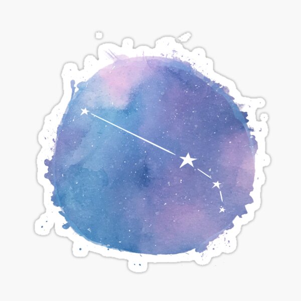 Aries constellation in pastel colors Sticker