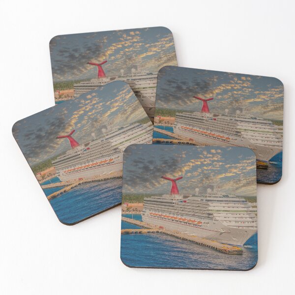 Item preview, Cruise Ship at Remote Port at Dusk designed and sold by dbvirago.