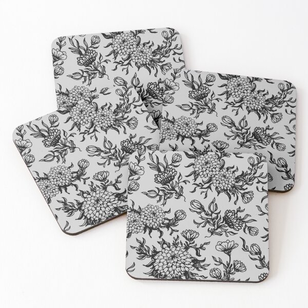 Item preview, Chrysanthemum Floral Pattern designed and sold by GildedMiddleWay.