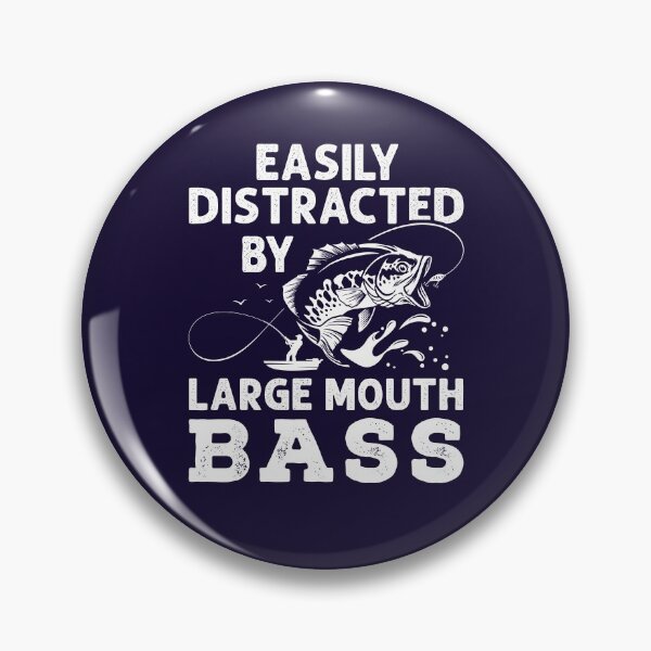 Item preview, Easily Distracted by Large Mouth Bass Angler Fisherman designed and sold by jaygo.