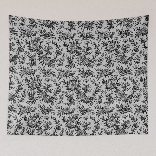 Item preview, Chrysanthemum Floral Pattern designed and sold by GildedMiddleWay.