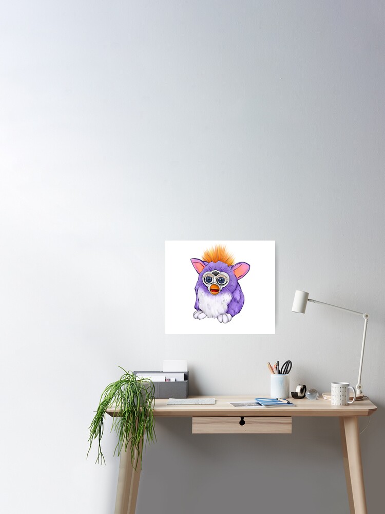 Sticker for Sale avec l'œuvre « Furby violet mignon » de l'artiste  AlbaDeWitt