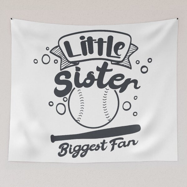 Item preview, Little Sister And Biggest Fan - Baseball designed and sold by Giacob.