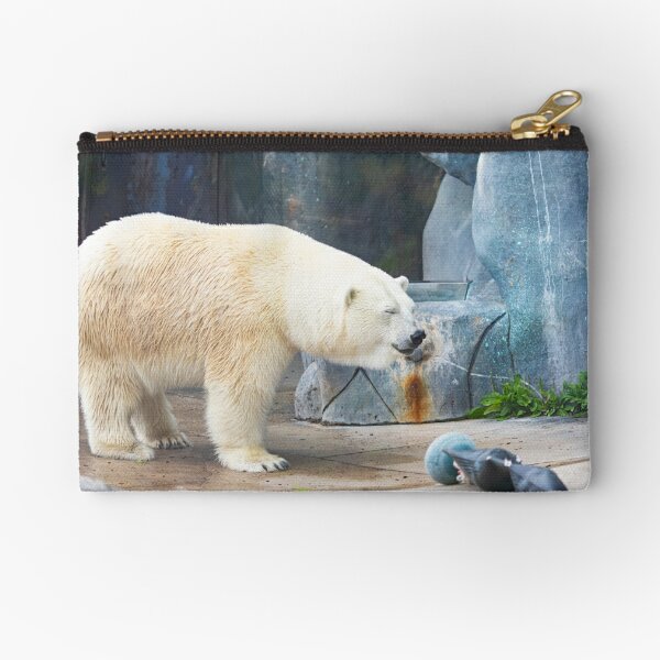 Bear Zipper Pouches Redbubble - sleepy polar bear roblox