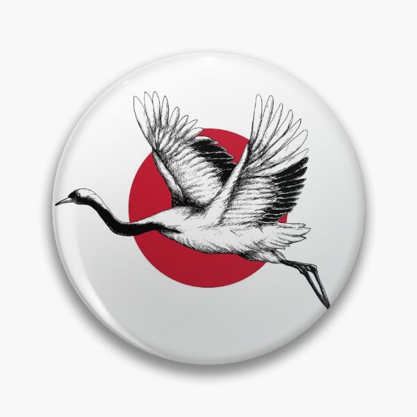 Item preview, The Japanese red-crowned crane designed and sold by TheTimeMachine.