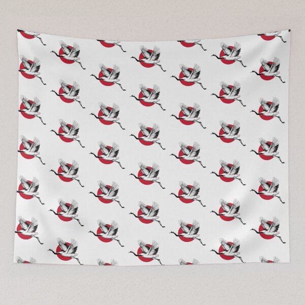 Item preview, The Japanese red-crowned crane designed and sold by TheTimeMachine.
