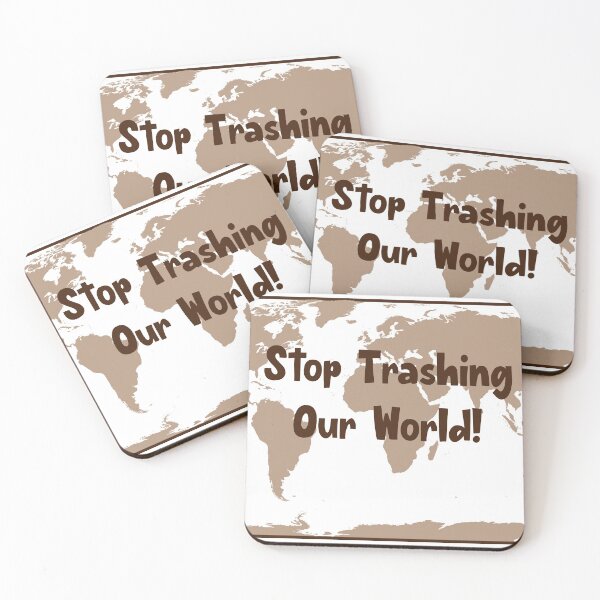 Item preview, Stop Trashing Our World designed and sold by StickersbyVW.