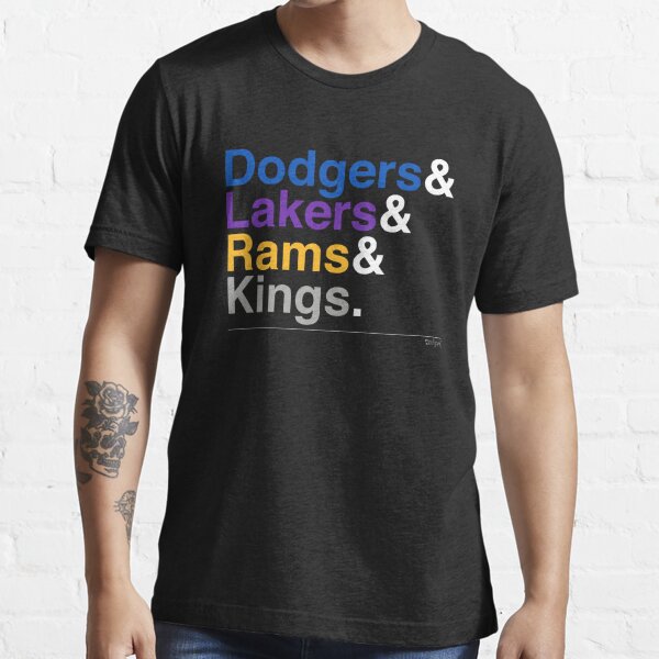 Los Angeles Dodgers T Shirt Funny Black Cotton Tee Team Sport