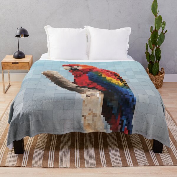 Item preview, Polly the parrot. Pixel art. designed and sold by Luckydragon17.