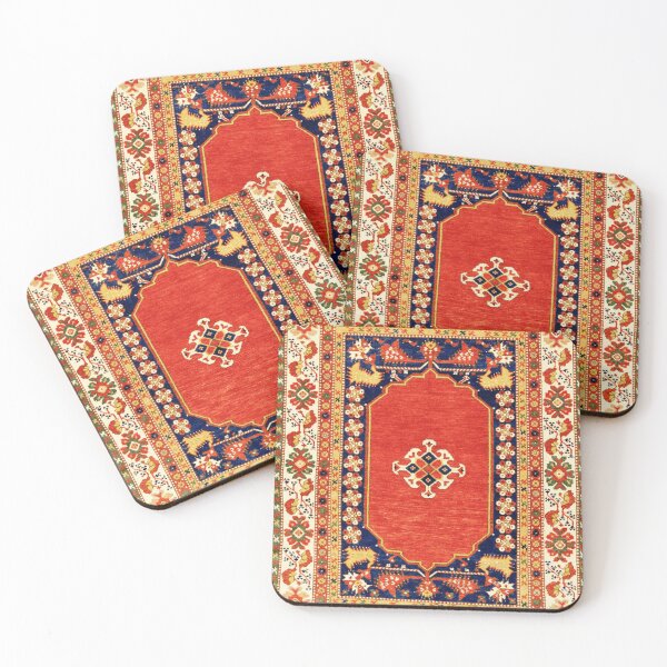 Item preview, Antique Bergama Turkish Rug Print designed and sold by Vicky Brago-Mitchell®.