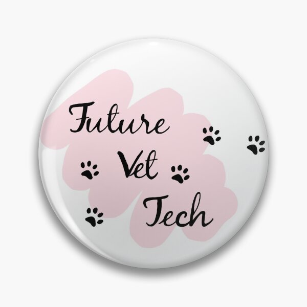 Item preview, Future Vet tech (pink with paws) designed and sold by Vet-Obsess.