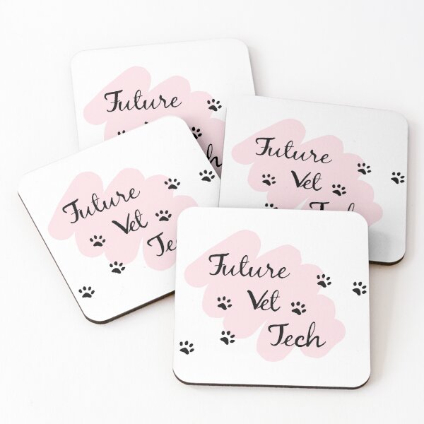 Item preview, Future Vet tech (pink with paws) designed and sold by Vet-Obsess.
