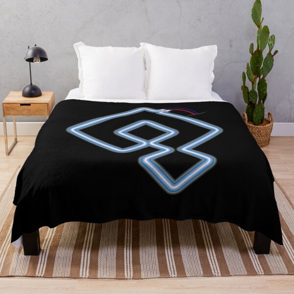 Item preview, aenigma Neon blue geometric design designed and sold by achoprop.