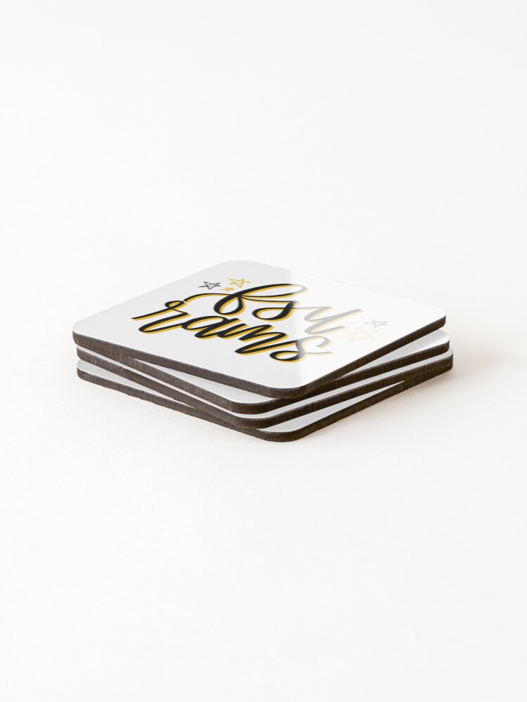 Thumbnail 4 of 5, Coasters (Set of 4), FSU Rams Star Design designed and sold by LME-Stickers.