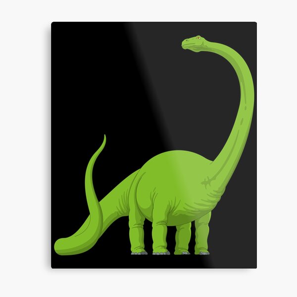 Láminas metálicas: Dinosaurio De Cuello Largo | Redbubble Láminas metálicas: Dinosaurio De Cuello Largo | Redbubble