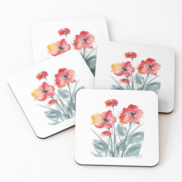 Item preview, Poppy Watercolour Painting Ink designed and sold by Karlena Lewin Studio.