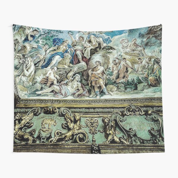 Painted Ceiling of Italian Palace- Palazzo Medici Riccardi in Florence, Italy Tapestry