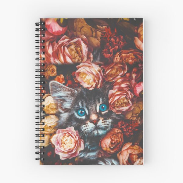 Aperçu de l'œuvre Chat de retour avec fleur créée et vendue par Jessi Review.