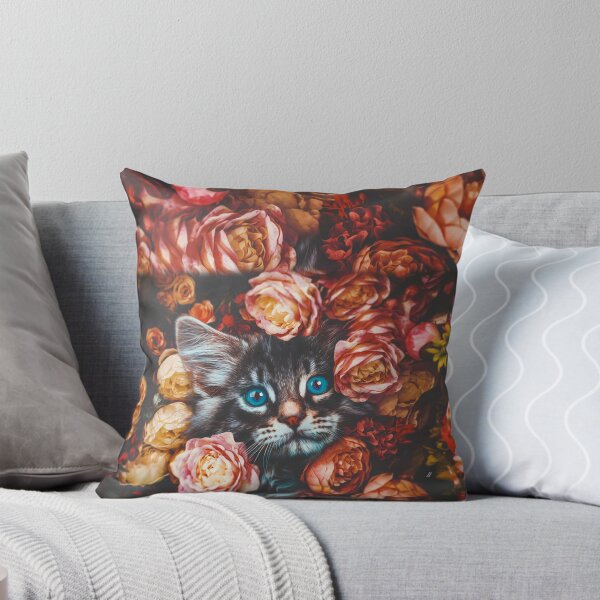 Artikelvorschau, Zurück Katze mit Blume entworfen und verkauft von Jessi Review.