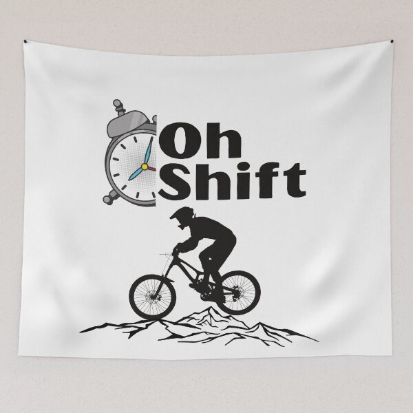 Item preview, Oh shift mountain biking designed and sold by dogcuddleralert.