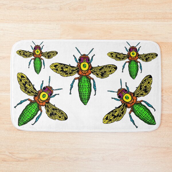 Item preview, happy bees flying colorful to the hive designed and sold by AriArt78.