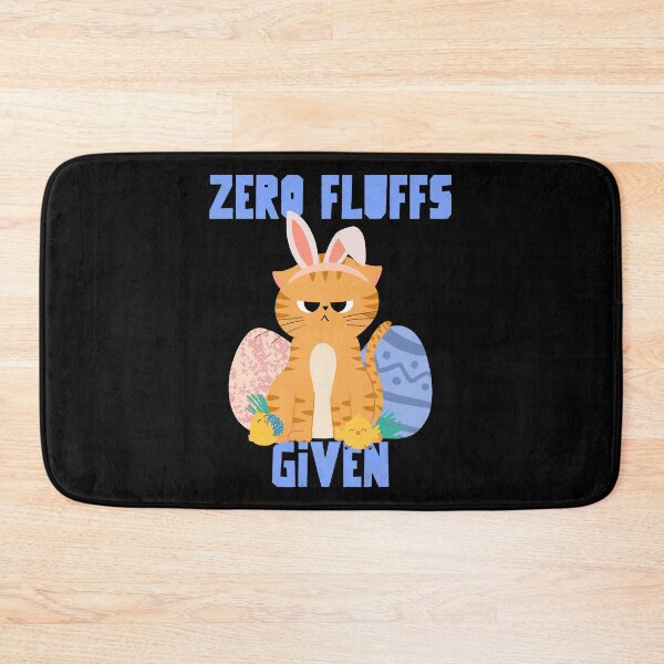 Item preview, Zero Fluffs Given - Easter Cat designed and sold by TKsTees.