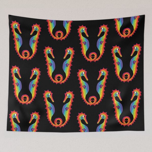 Item preview, Rainbow Seahorses designed and sold by HeatherNafeArt.
