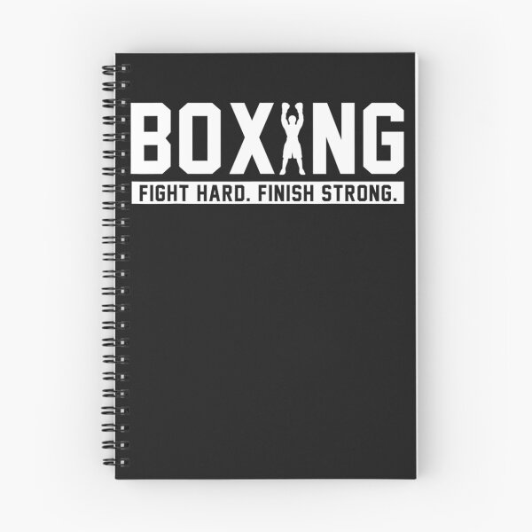 Item preview, Boxing Fight Hard Finish Strong boxing Quote Gift designed and sold by SusanHoover.