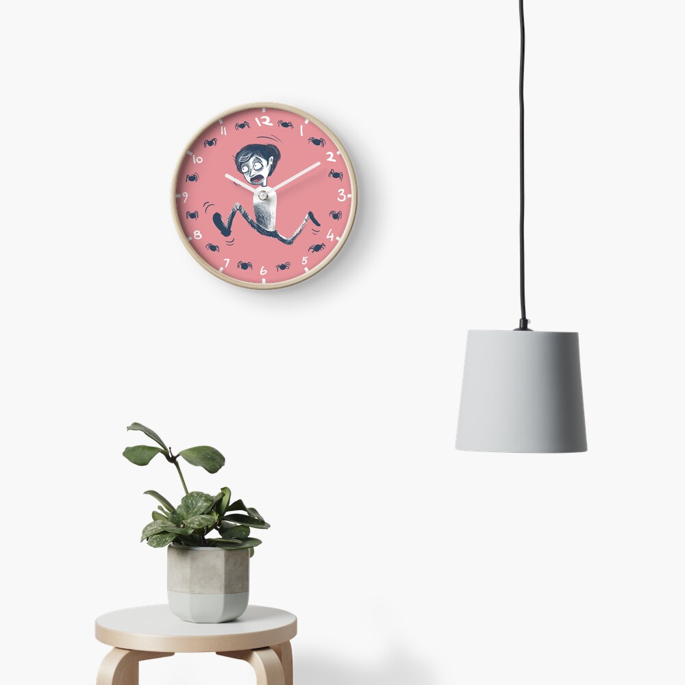 Spider panic Clock
