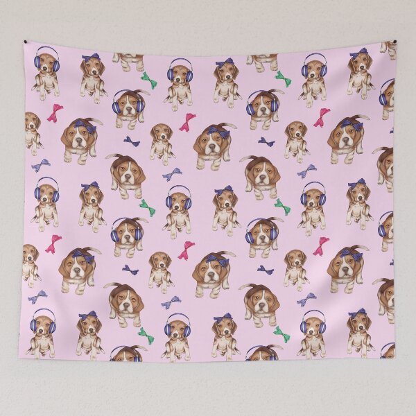 Item preview, Beagle,beagles ,cute puppies pattern  designed and sold by MariaMarinova.
