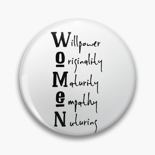 Item preview, WOMEN - willpower, originality, maturity, empathy, nuturing designed and sold by AMSonArt.