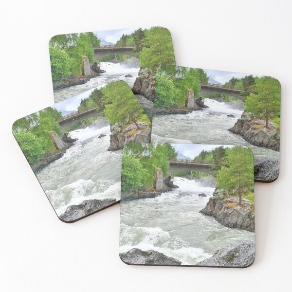 Item preview, Prestfossen waterfall in Lom, Norway designed and sold by TravCostas.
