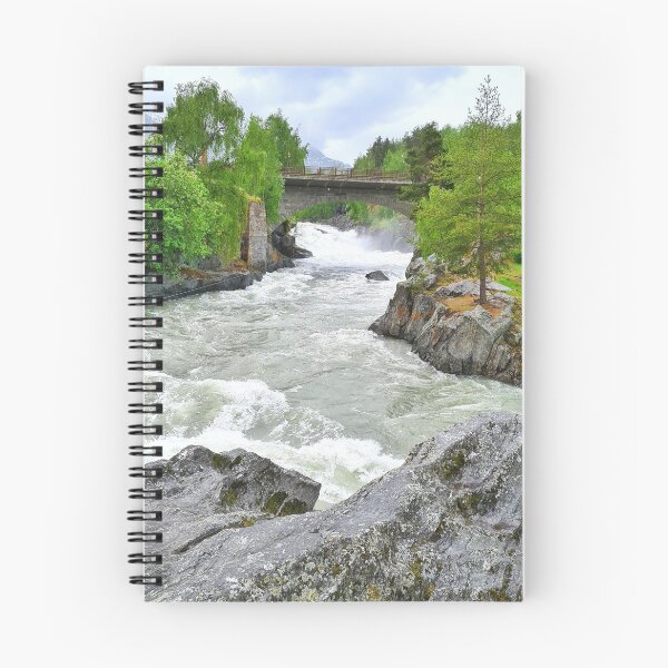 Item preview, Prestfossen waterfall in Lom, Norway designed and sold by TravCostas.