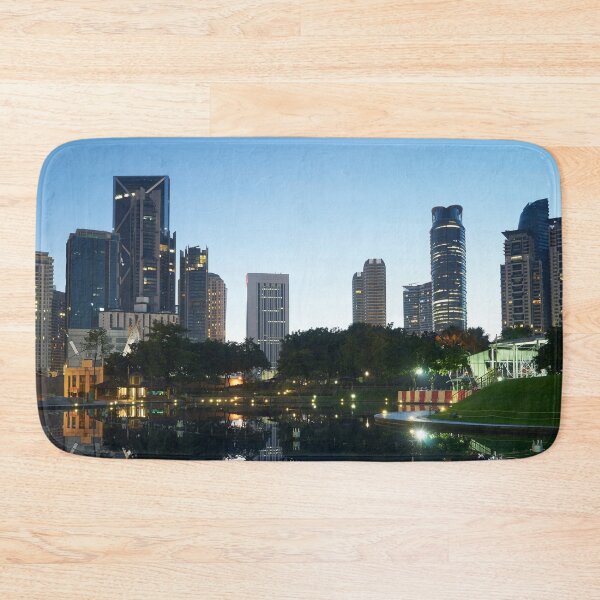 Item preview, Kuala Lumpur city downtown at before sunrise designed and sold by TravelDrone.