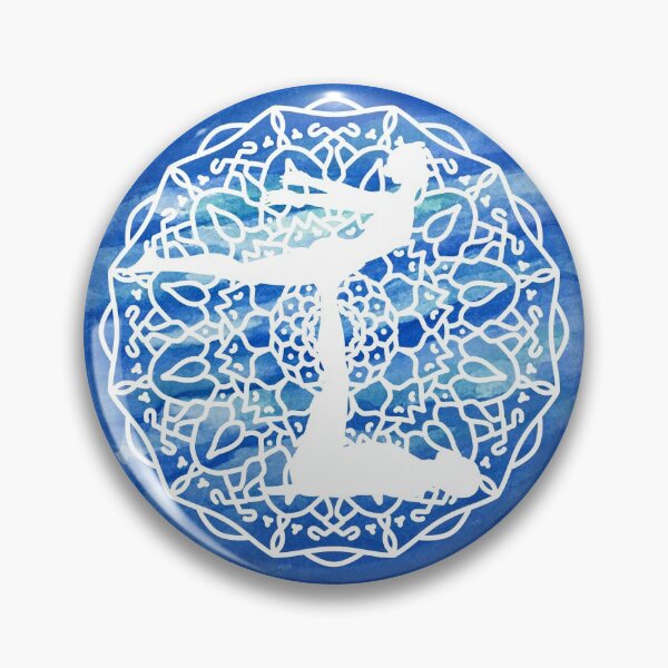 Item preview, AcroYoga Front Bird Pose on Mandala designed and sold by foxcreative.