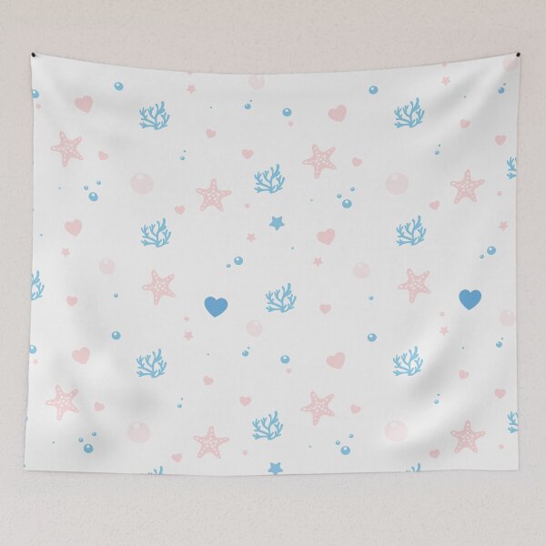 Item preview, Cartoon sea background hand drawn designed and sold by della95.