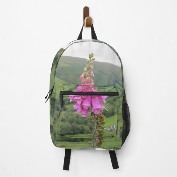 Item preview, Dew covered pink purple foxgloves in the Welsh countryside designed and sold by Image-in-that.