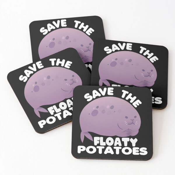 Item preview, Save The Floaty Potatoes Funny Manatee designed and sold by YueHeng Creates ⭐⭐⭐⭐⭐.