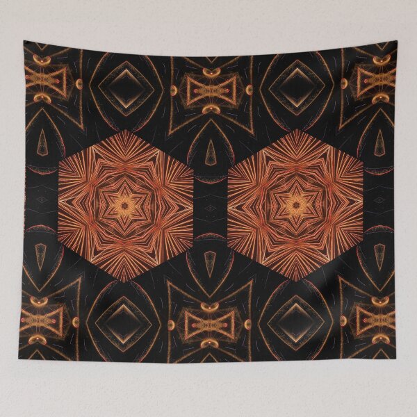 Item preview, A Kaleidoscope of Orange and Bright Stars designed and sold by kristimb.
